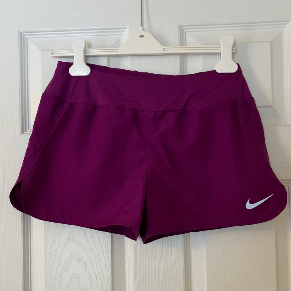 Nike women’s dri fit shorts size medium plum
